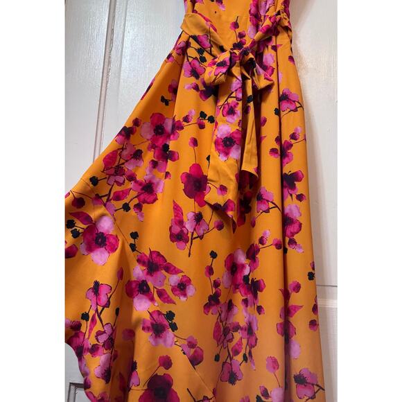 NWT Hutch Tansy Asymmetrical Floral V Neck Wrap Dress Size S - Picture 11 of 14